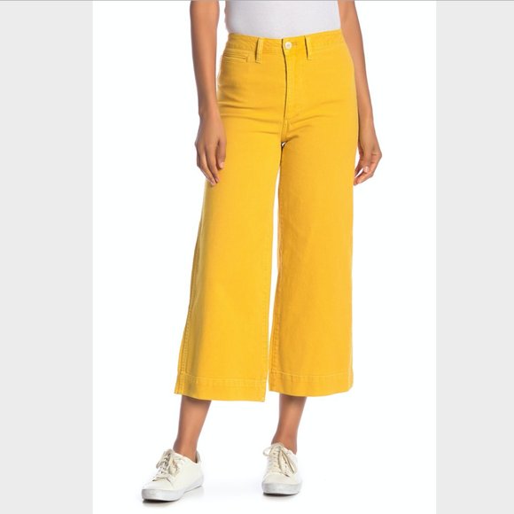 Madewell Pants - Madewell Emmett Wide Leg Cropped Pant